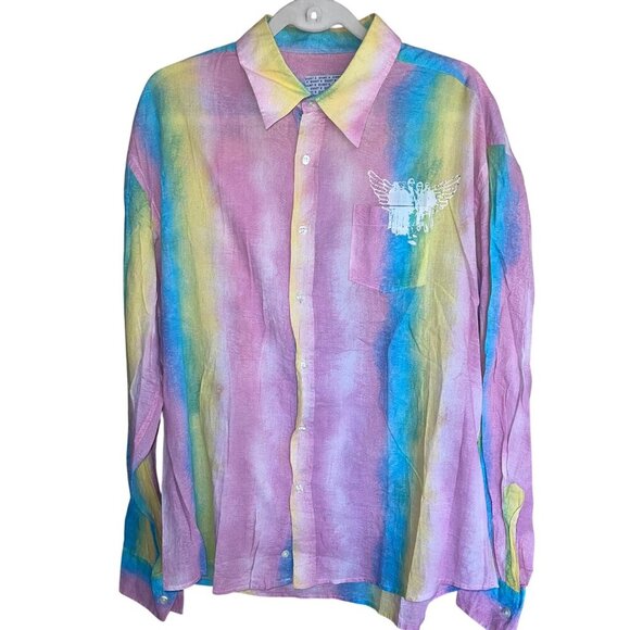 Eight X Other - Eight X Mens Shirt Size XXL Multicolor Custom Angel Wing Graphics And Crystal